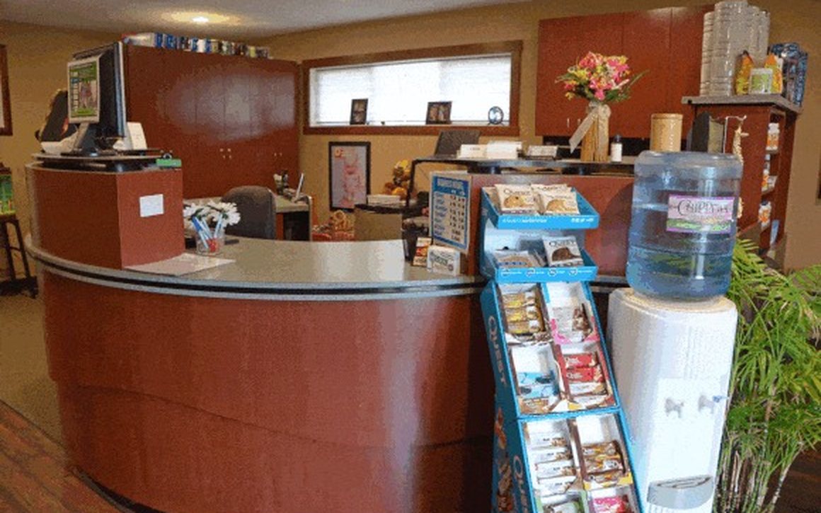 The front desk at Reilly Chiropractic in Lake Hallie